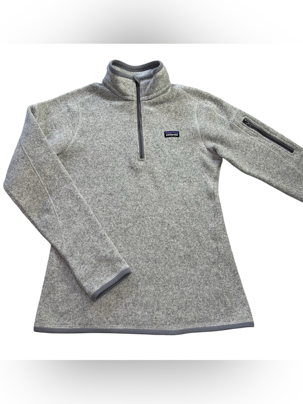 Patagonia Women's Better Sweater 1/4 Zip Fleece Pullover Jacket Gray size XS